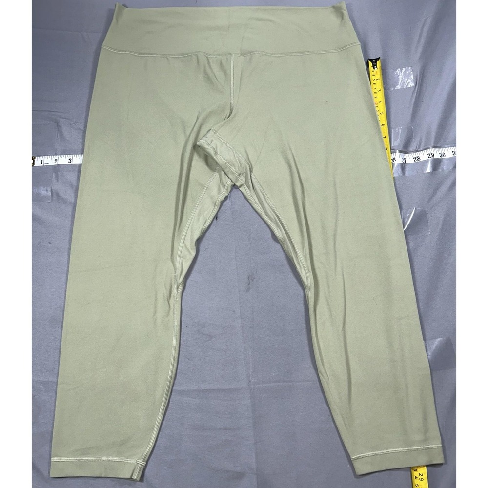 Lululemon Leggings Womens 20 Green High Rise Ankle Yoga Pants Stretch Athletic